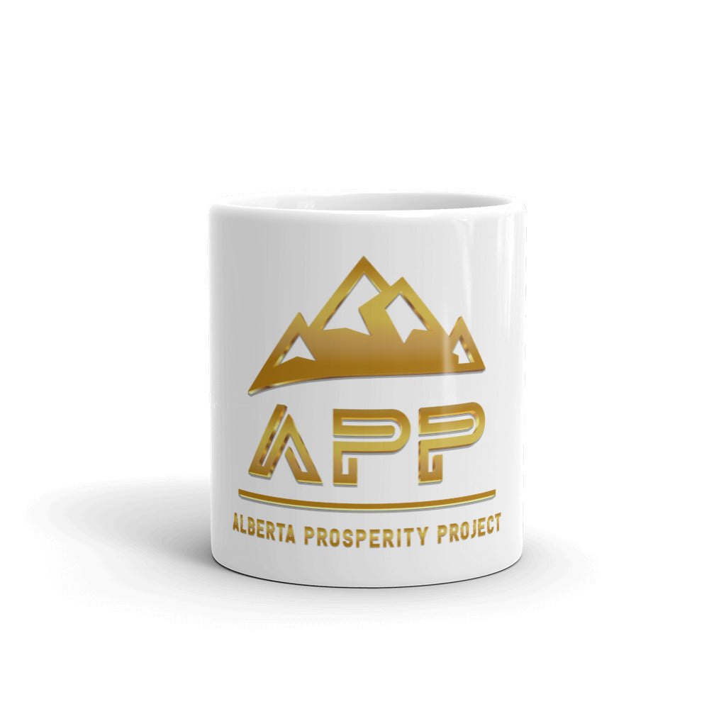 APP White glossy mug