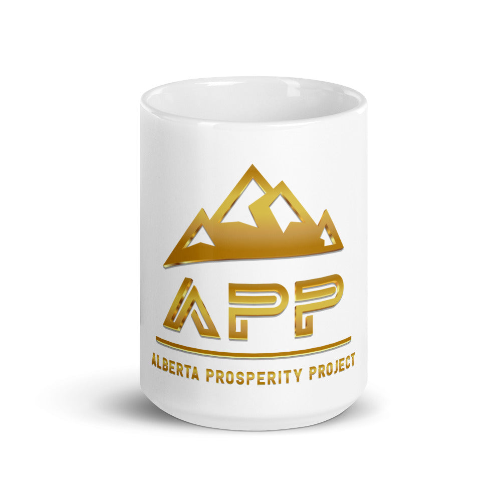 APP White glossy mug